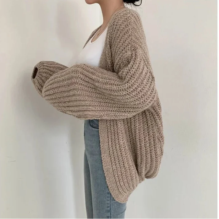 Yara Chunky Knit Cardigan Black 2