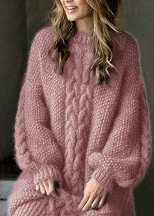 Valentina Knit Midi Dress Pink 1