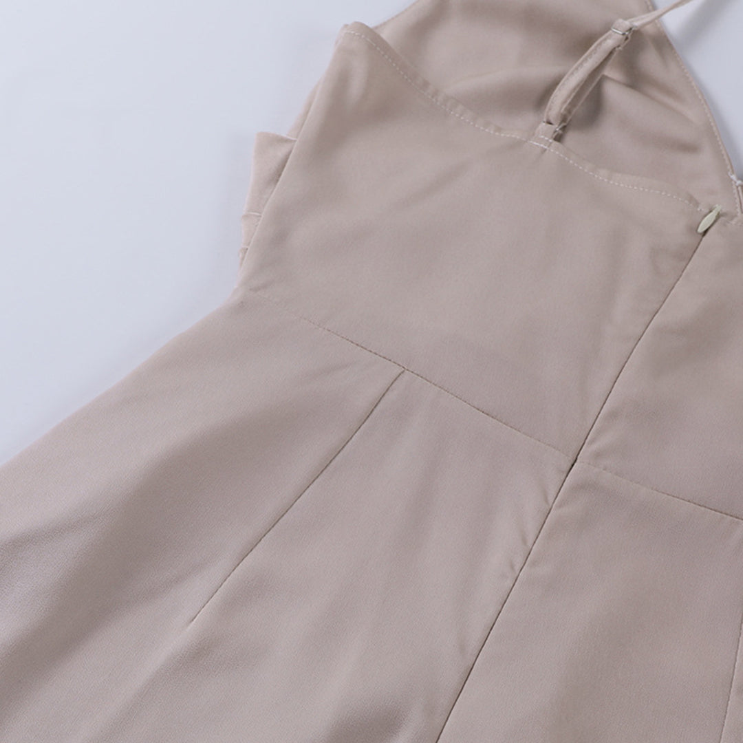 Margot Satin A-Line Midi Dress Multi 19