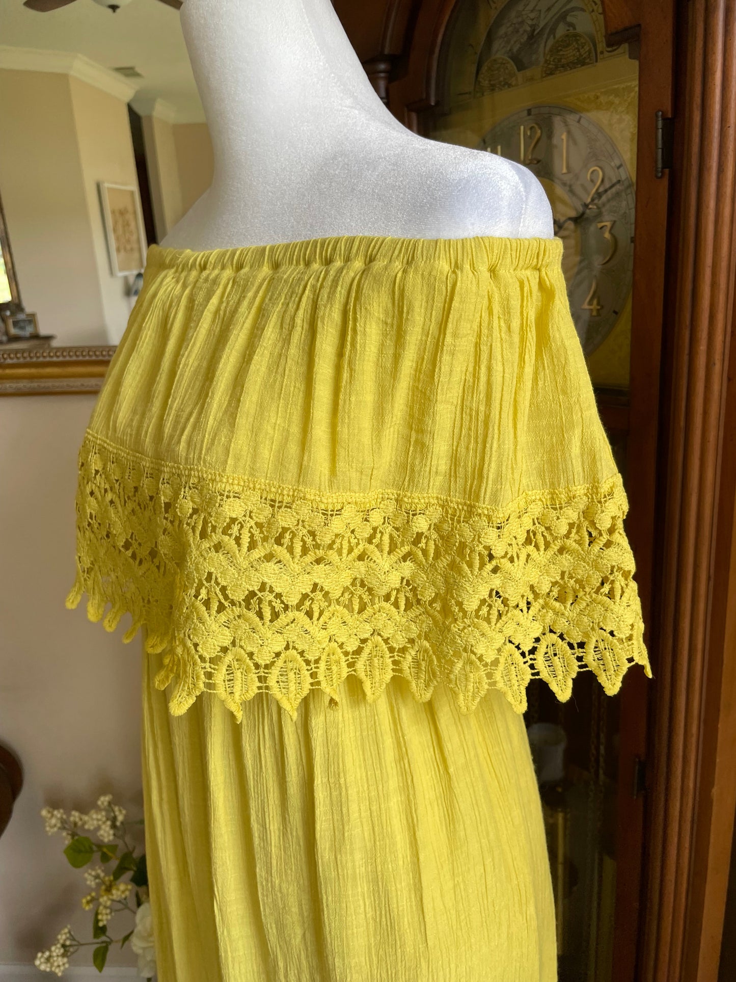 Magnolia Off-Shoulder Crochet Maxi Dress 4