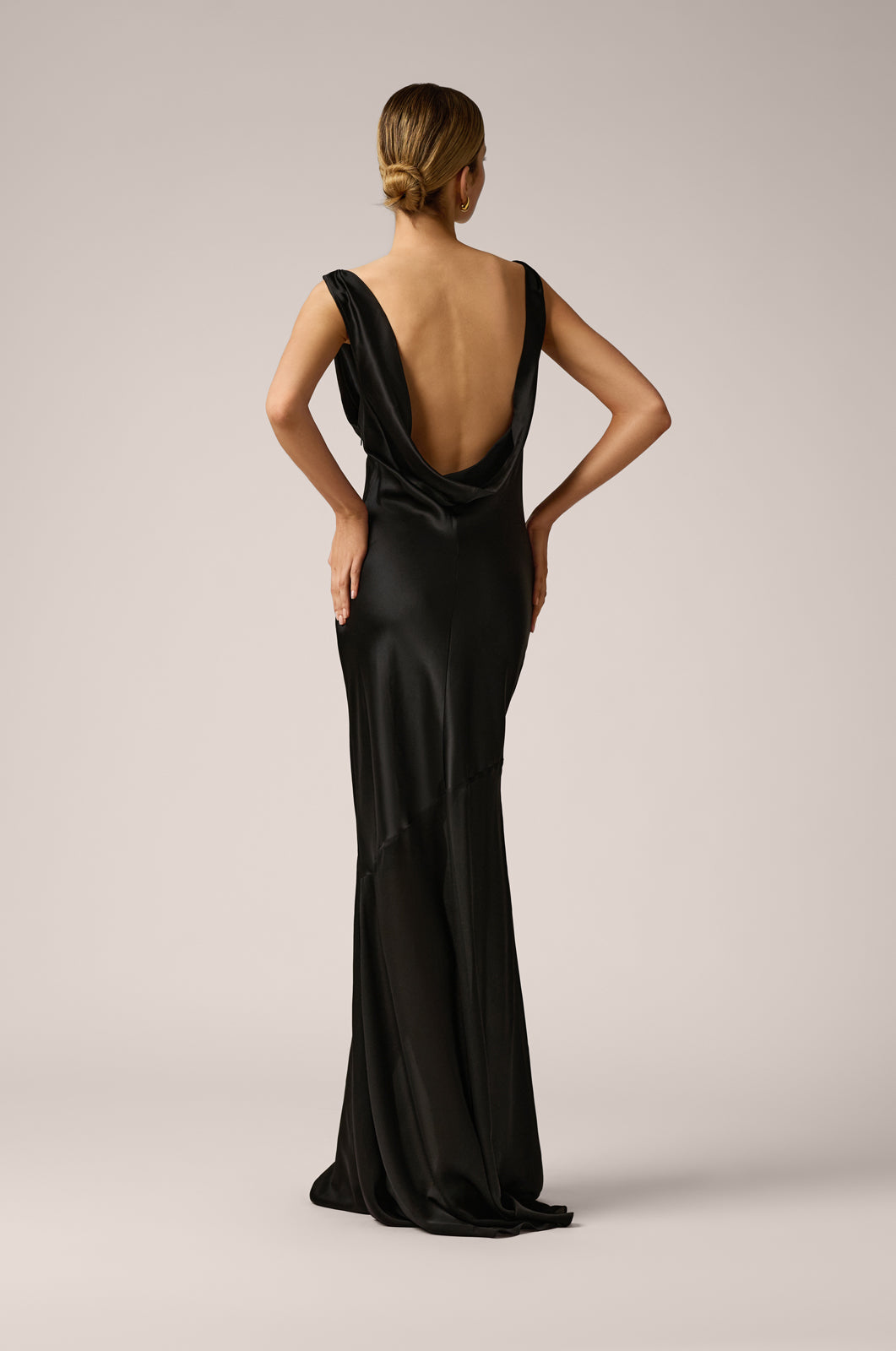 Celeste Cowl Neck Dress BLACK 3