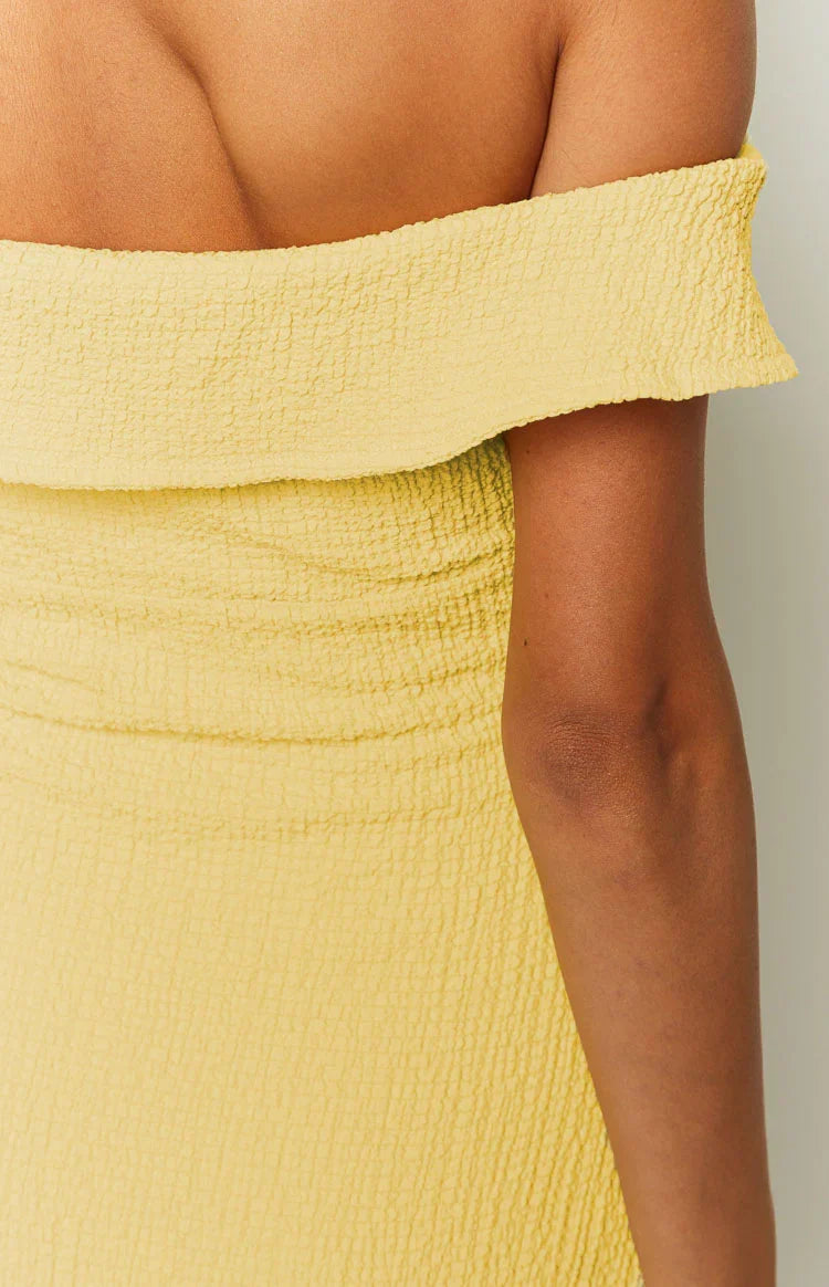 Isadora Off-Shoulder Mini Dress in Buttercream 6