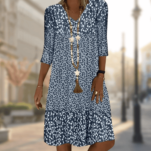 Margot Satin A-Line Midi Dress Multi 1
