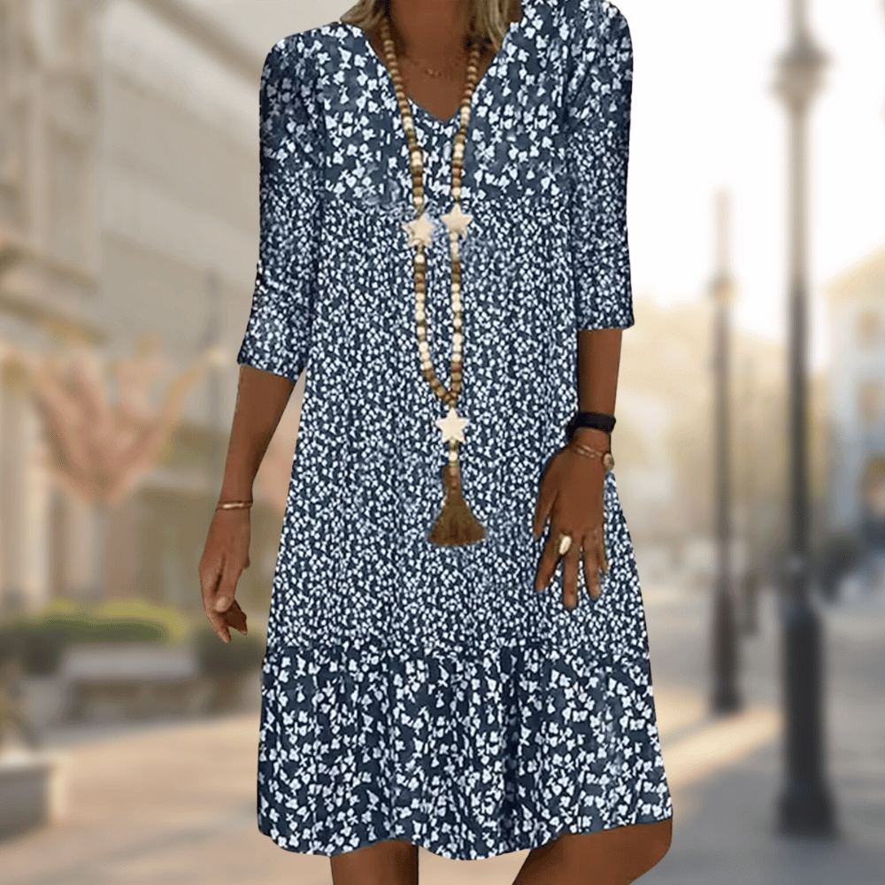 Margot Satin A-Line Midi Dress Multi 25