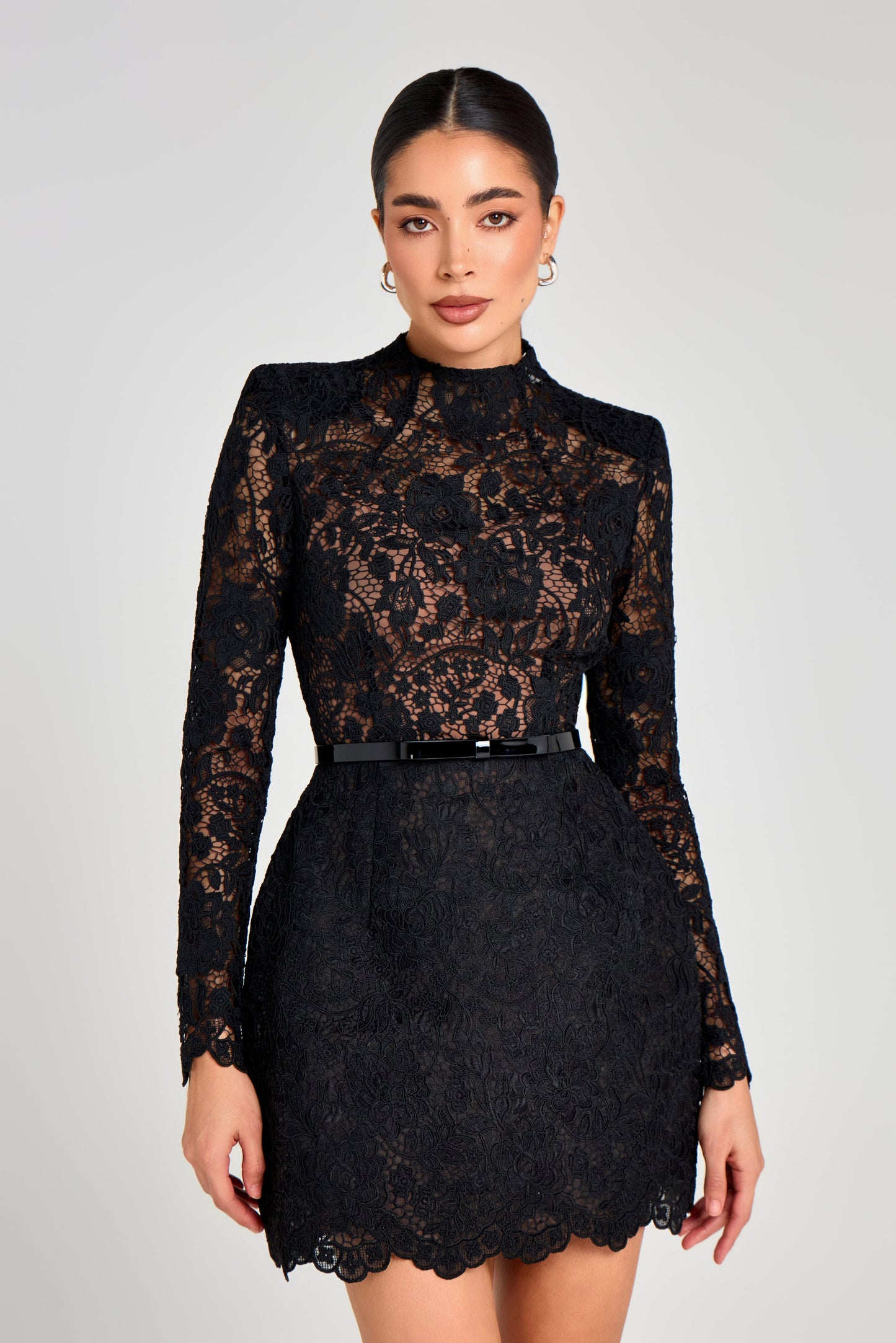 Sophie Silk Slip Dress in Black 2
