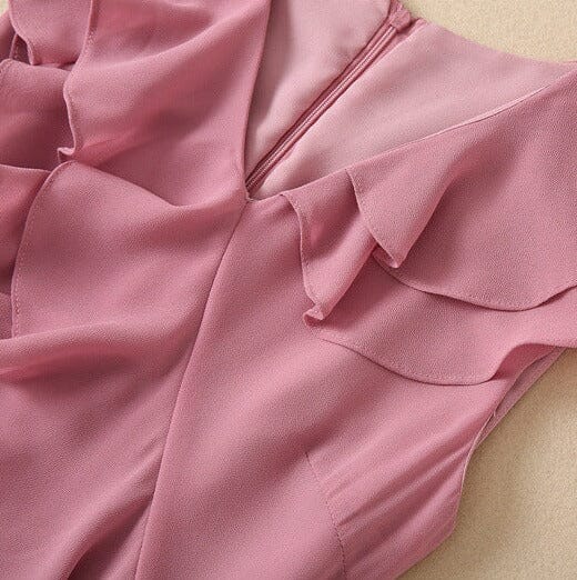 Arabella Chiffon Pleated Gown As photo Light Pink 7