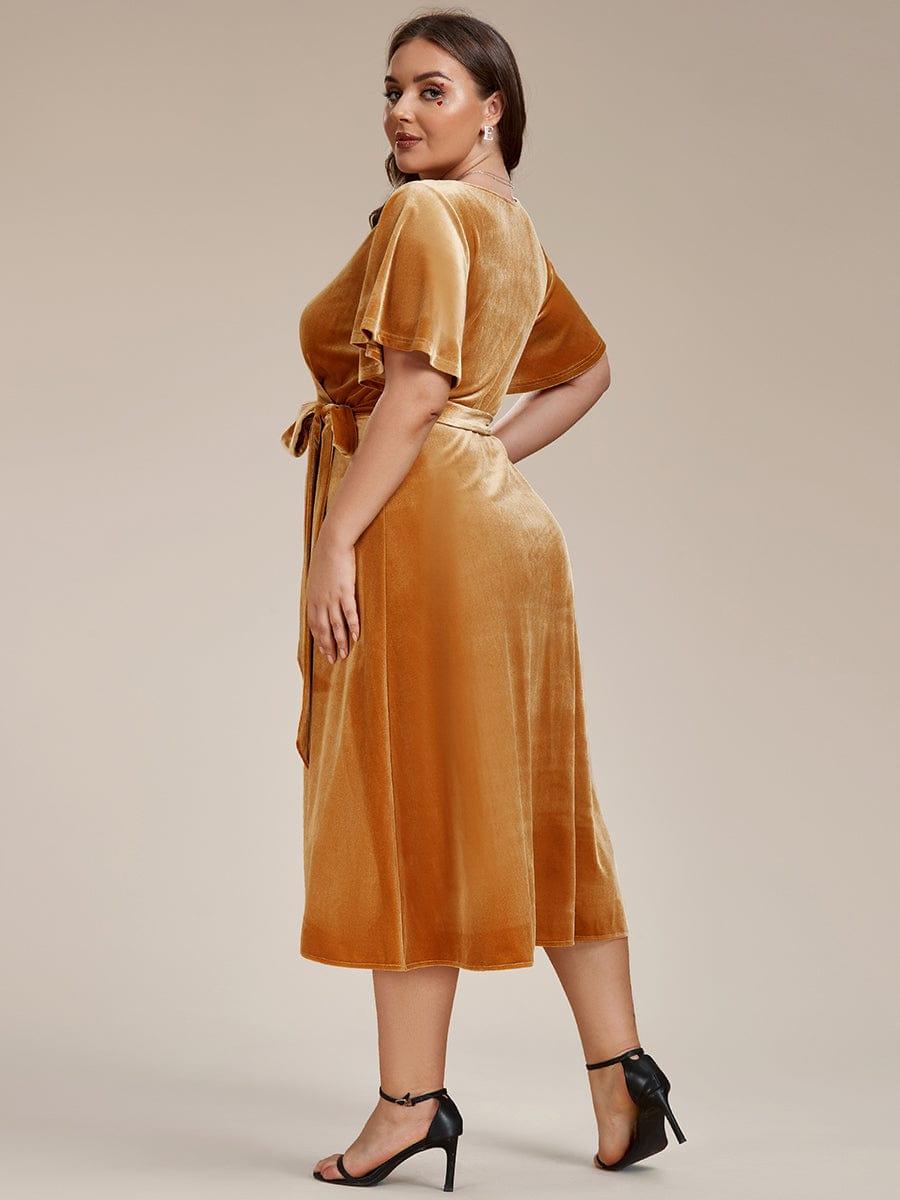 Margot Velvet Midi Dress Ginger 9
