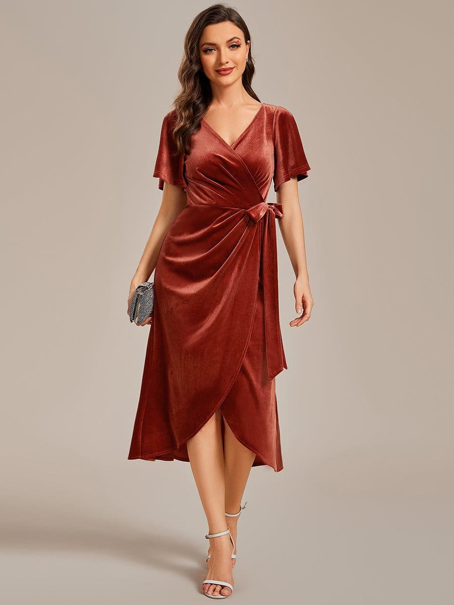 Margot Velvet Midi Dress Dusty Blue 1