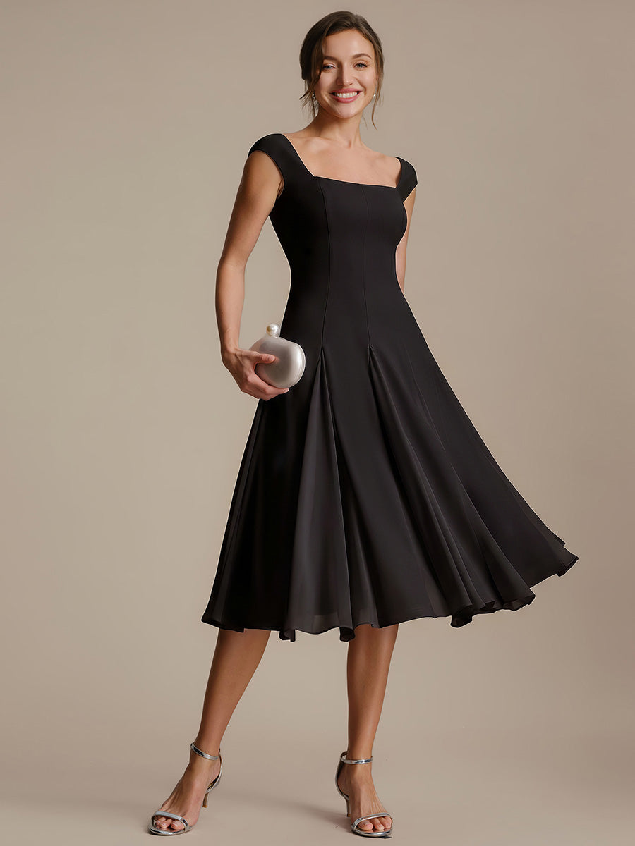 Margot A-Line Midi Dress Ice Blue 6