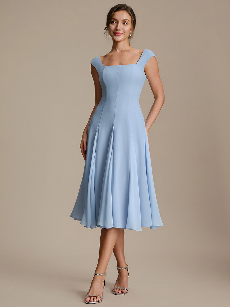 Margot A-Line Midi Dress Ice Blue 10
