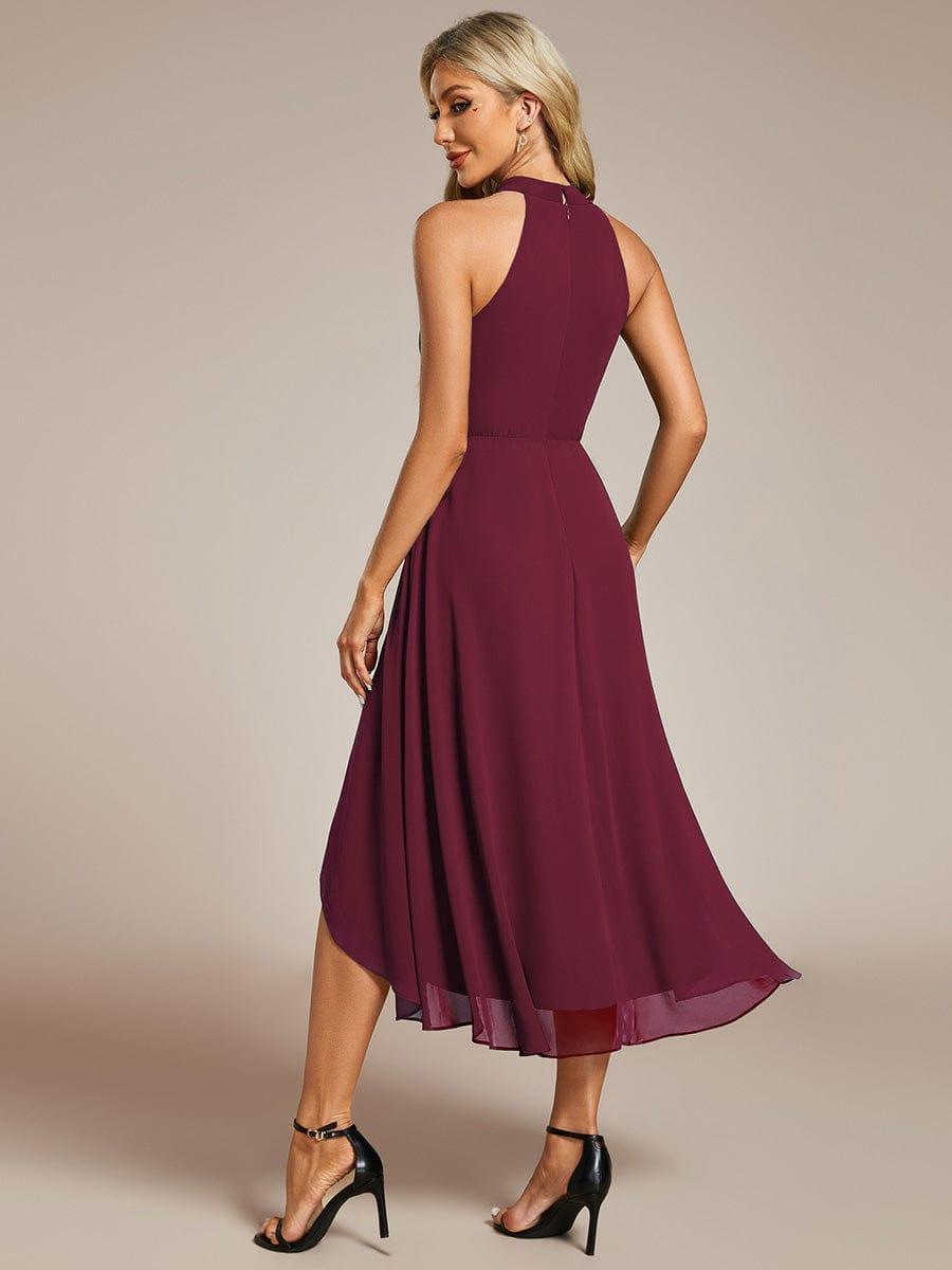 Posie Chiffon Midi Dress Burnt Orange 7