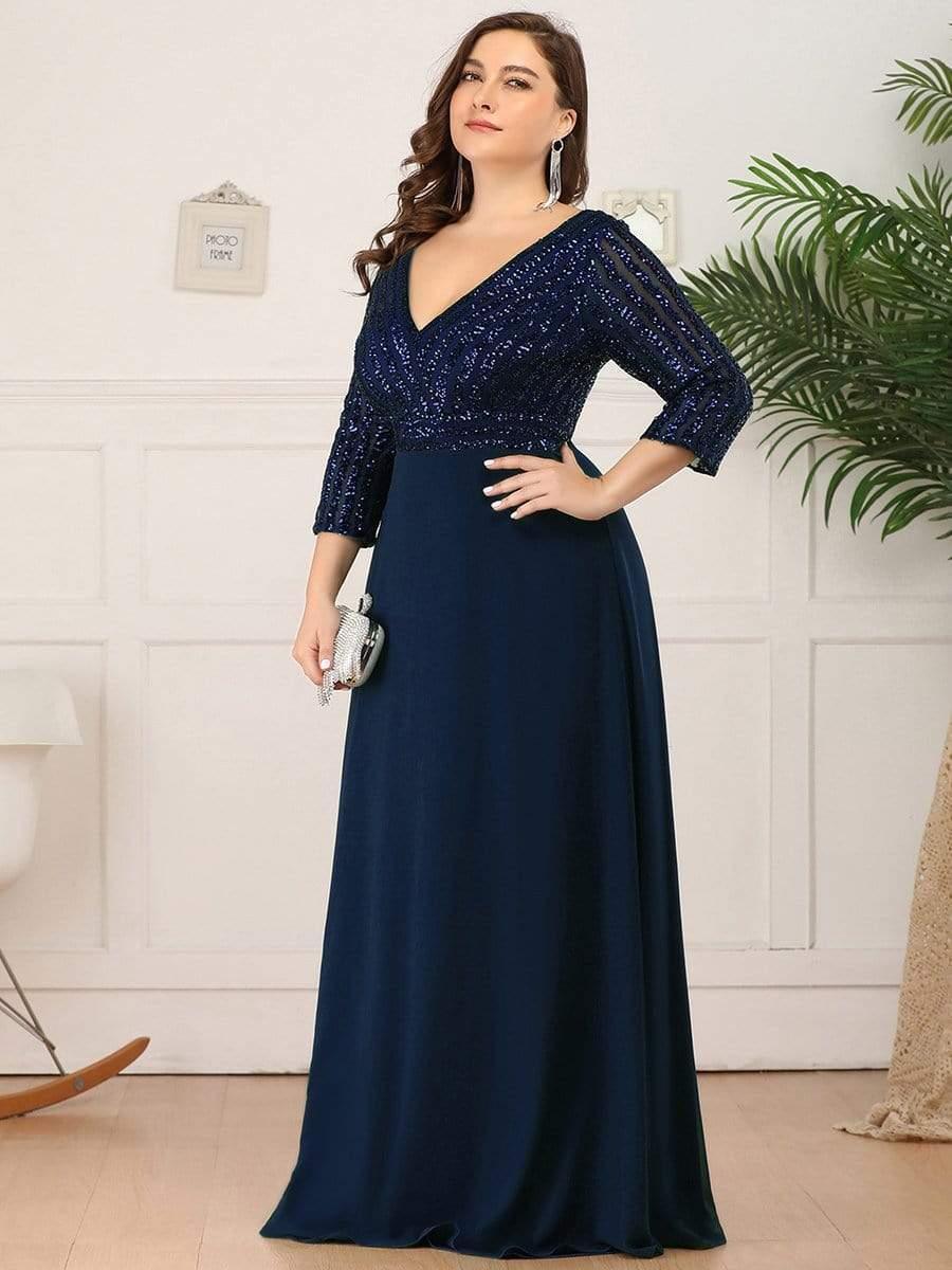 Luena Sequin A-Line Formal Dress Dark Green 10