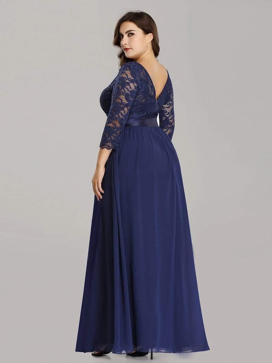 Fawn Black Lace Evening Dress Purple Orchid 2