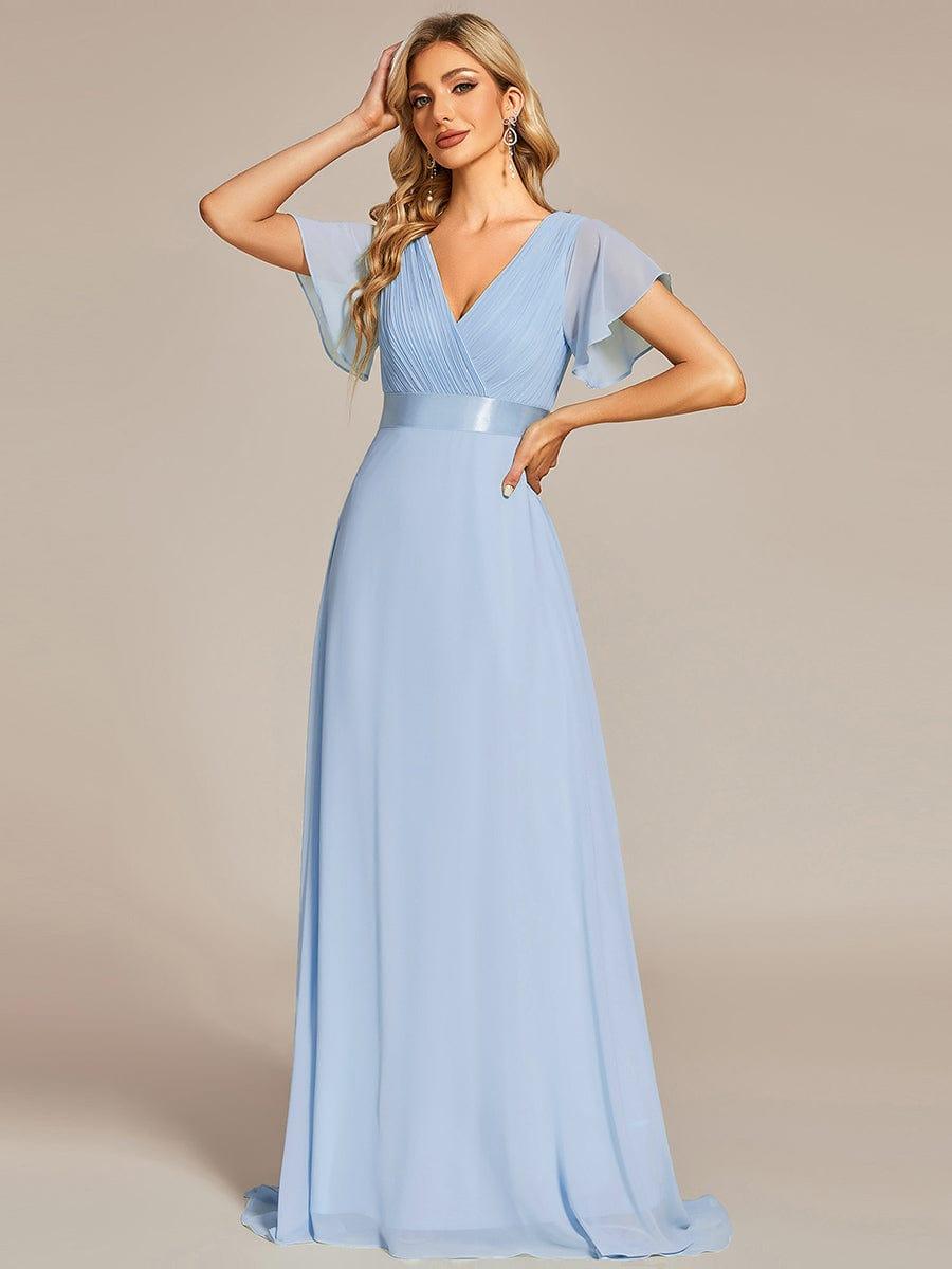 Luminosa Empire Waist Bridesmaid Dress Red 5