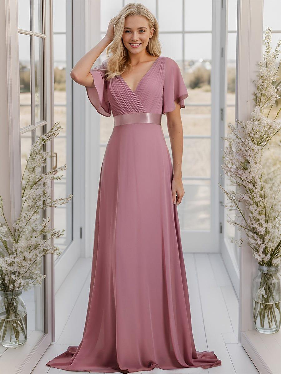 CornflowerBlue Luminosa Empire Waist Bridesmaid Dress