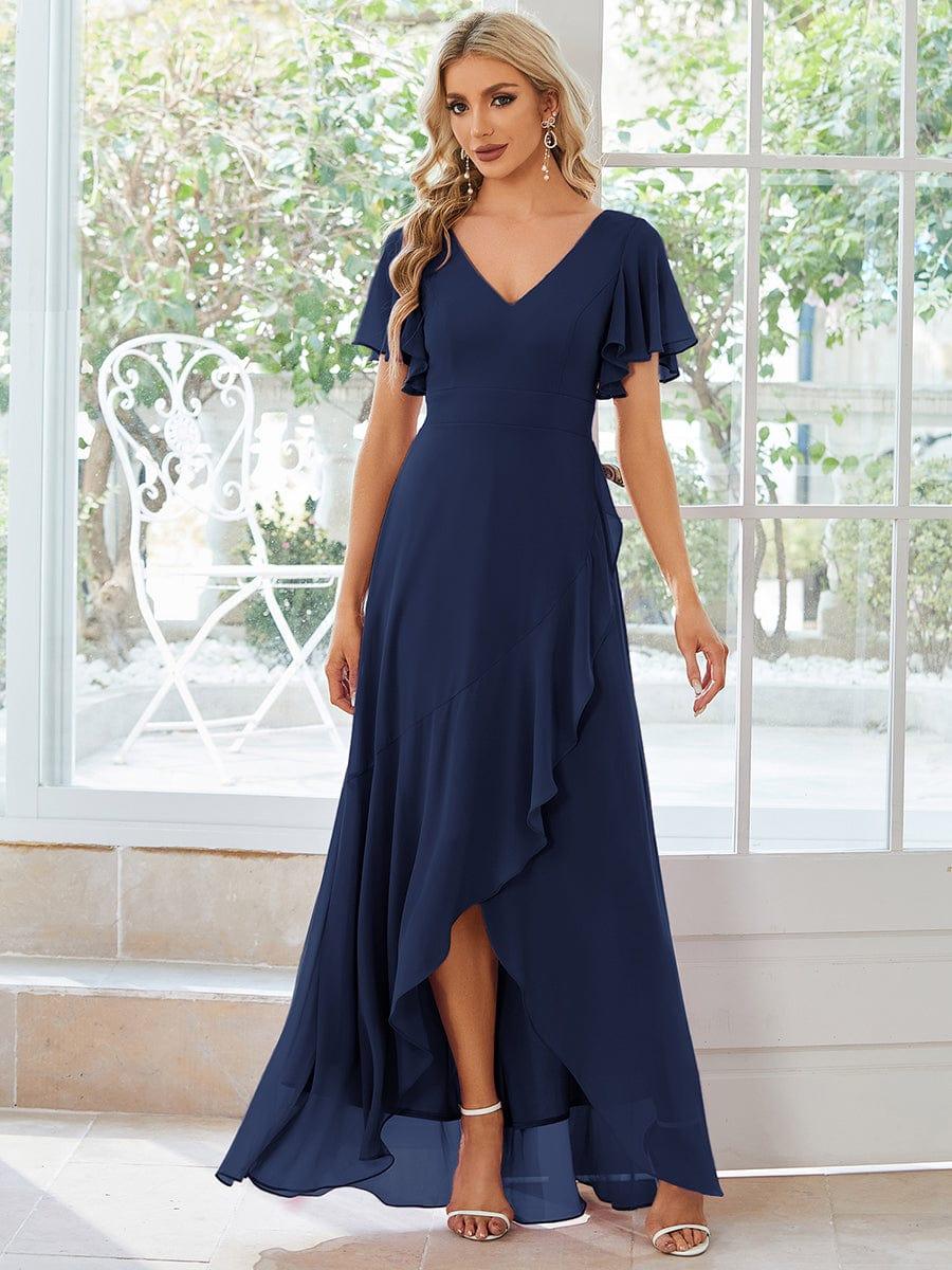 Oree Chiffon Bridesmaid Dress Teal 3