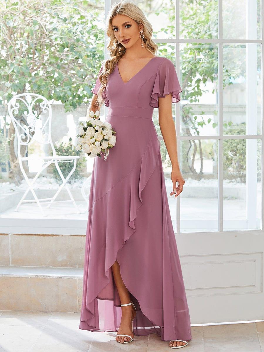 Oree Chiffon Bridesmaid Dress Fuchsia 5