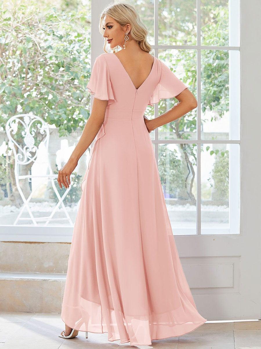 Oree Chiffon Bridesmaid Dress Golden Roses 10