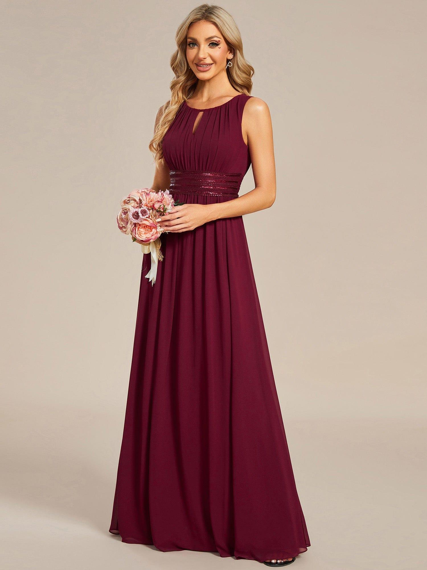 Teal Blue Kalia Chiffon A-Line Dress