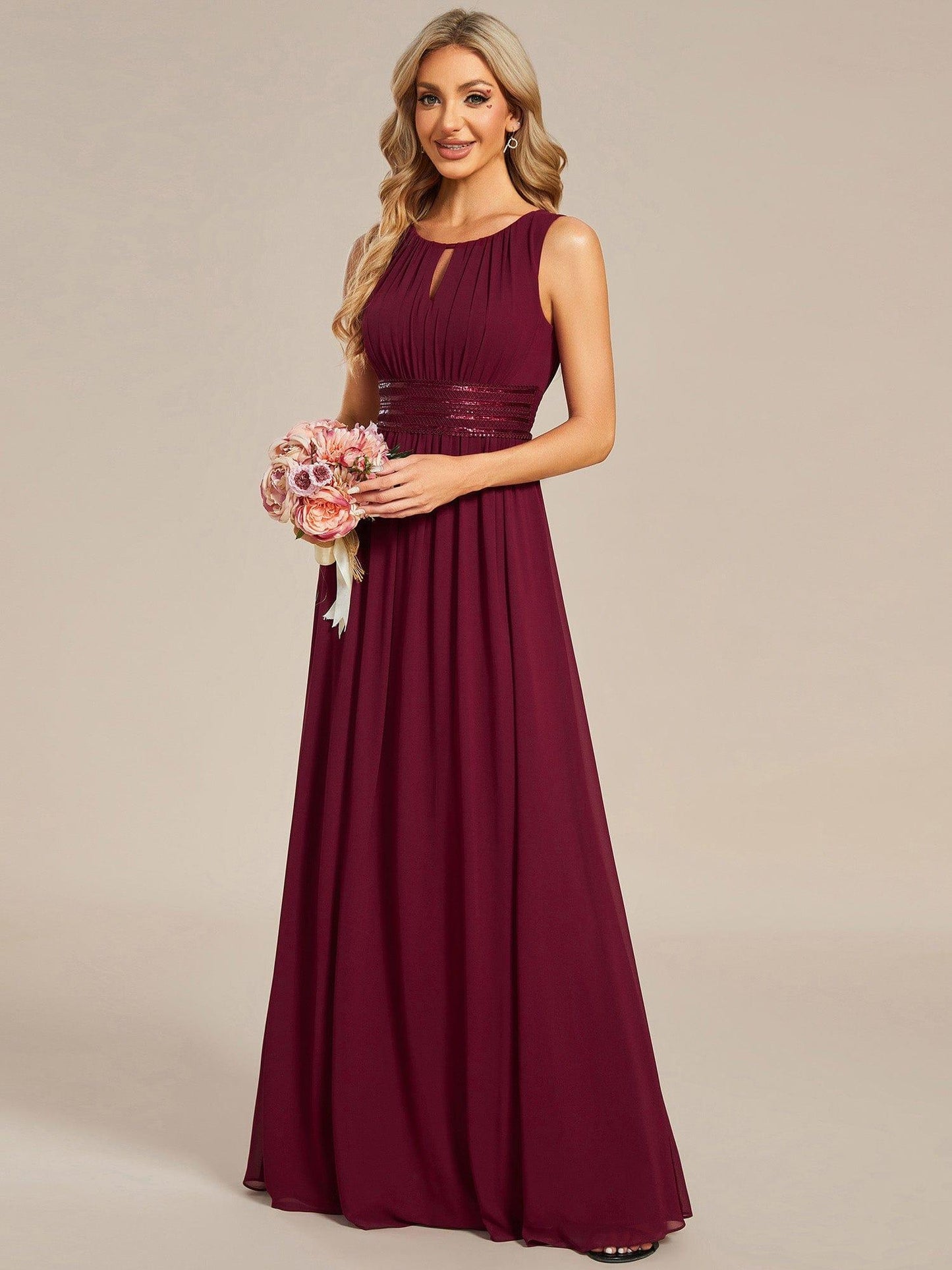 Kalia Chiffon A-Line Dress Dusty Blue 10