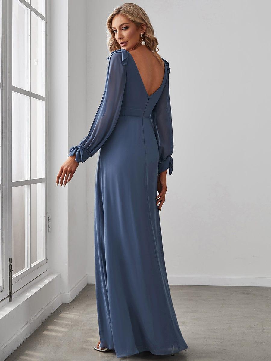 Everose Ivory A-Line Bridesmaid Dress Dusty Blue 10