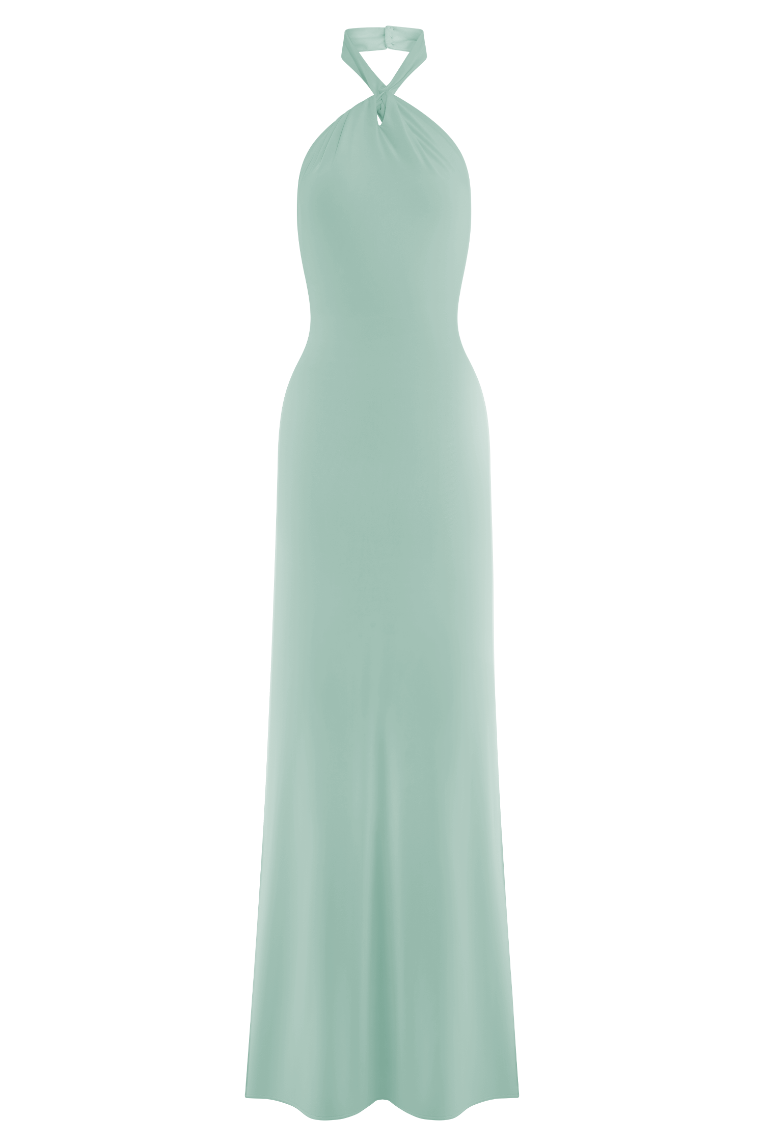 Elyna Slinky Halter Maxi Dress Lagoon 9