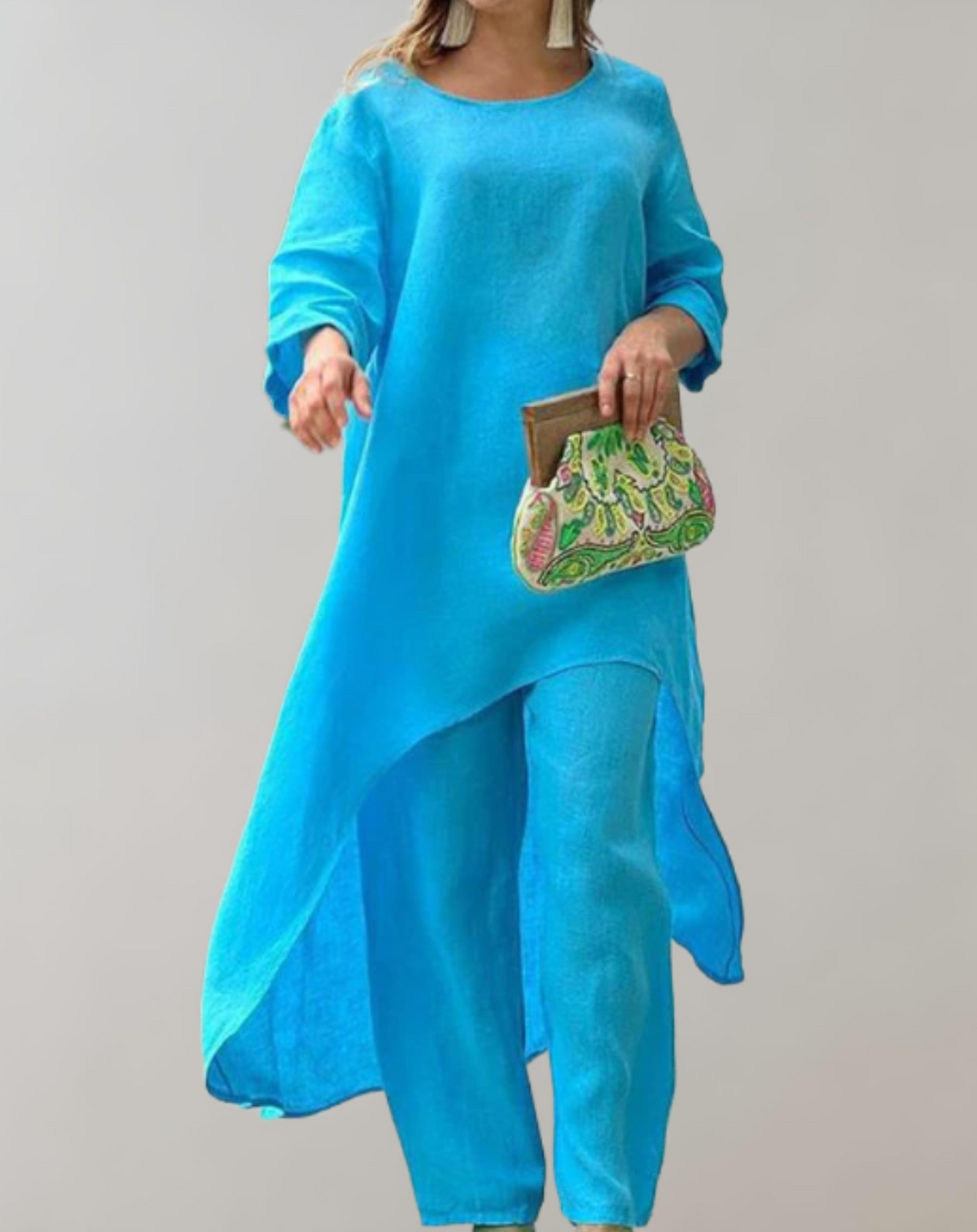 Carline Two-Piece Satin Set Multi 3
