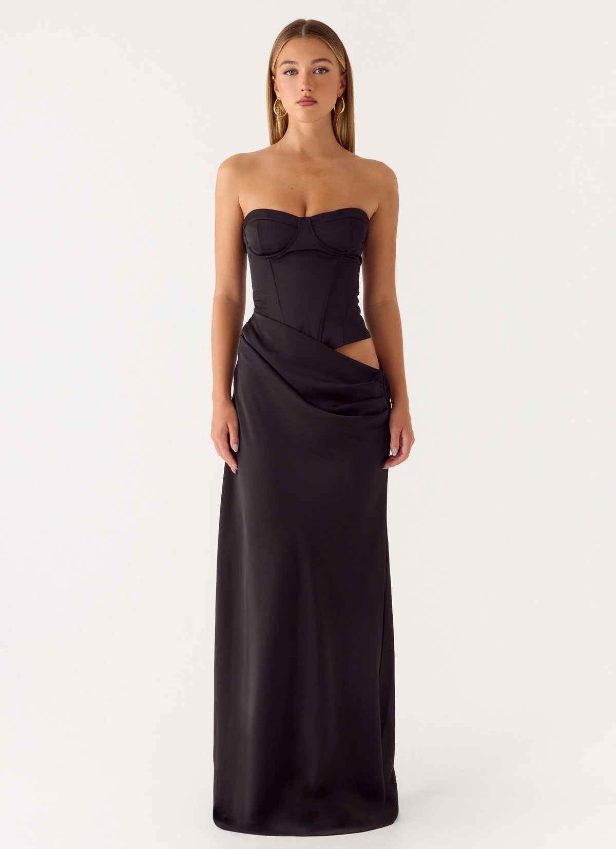 Emory Corset Maxi Dress Black 5