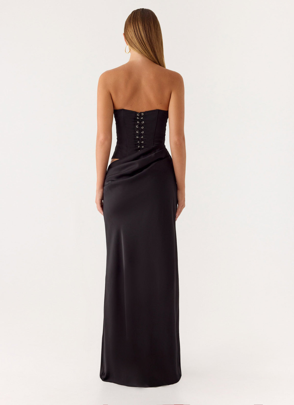 Emory Corset Maxi Dress Black 4