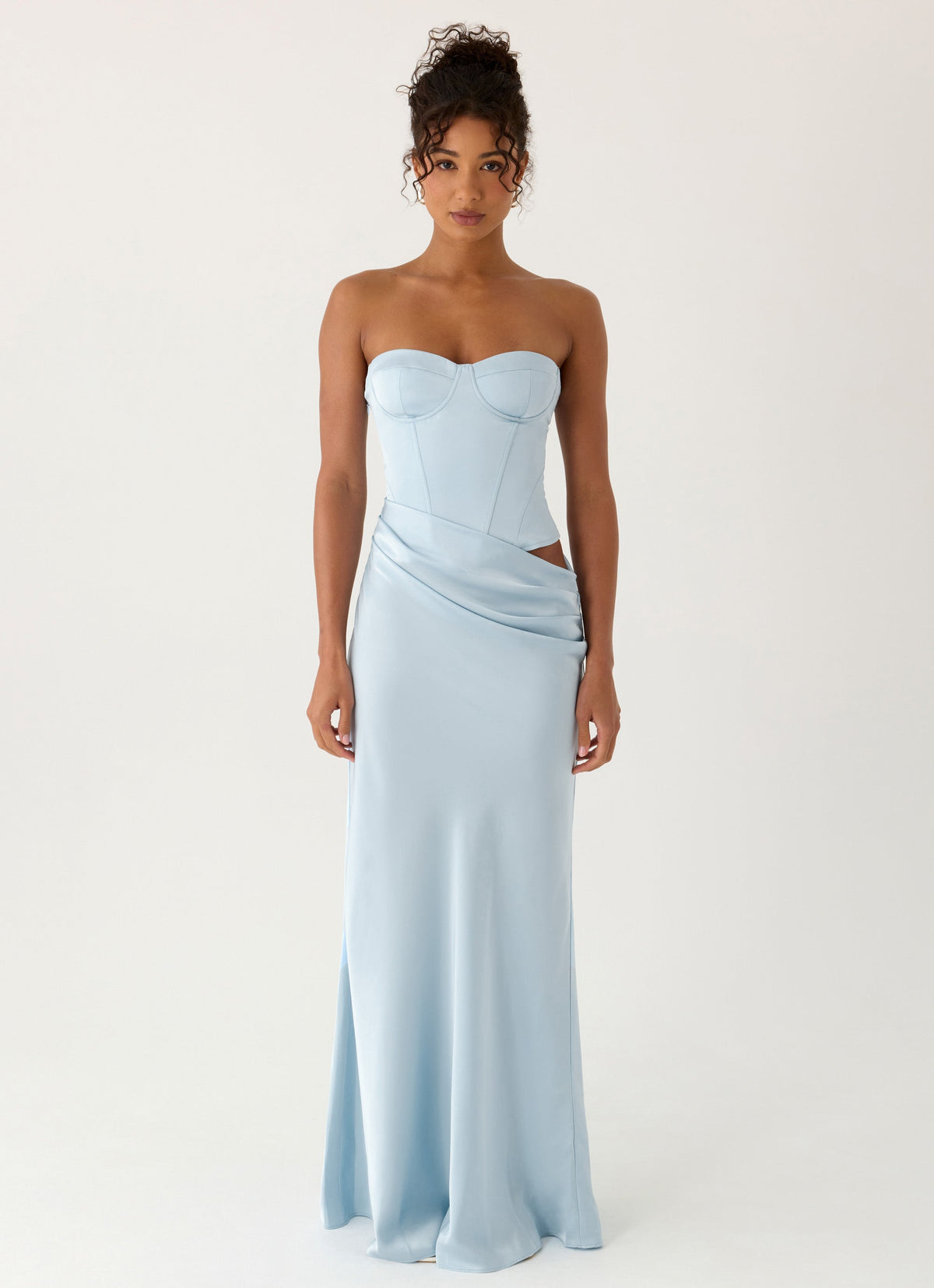 Emory Corset Maxi Dress Blue 2