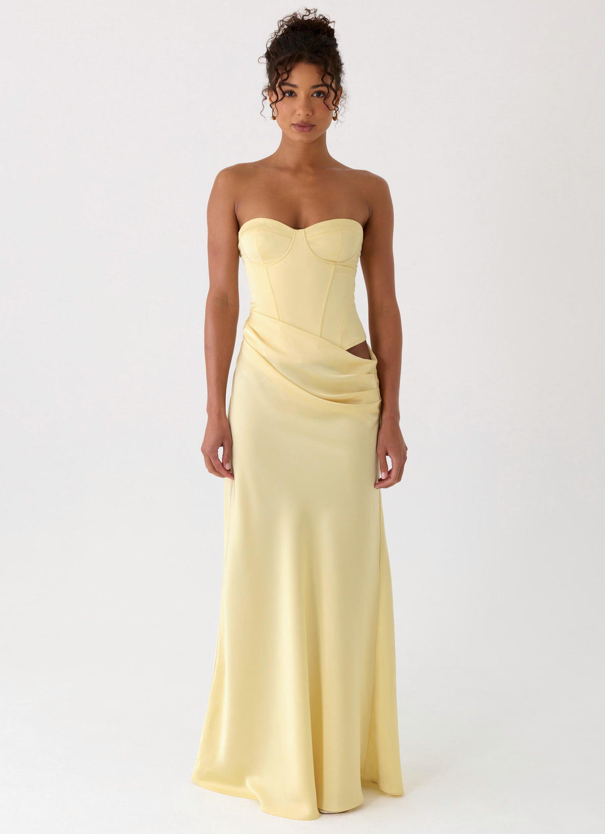 Emory Corset Maxi Dress Yellow 3