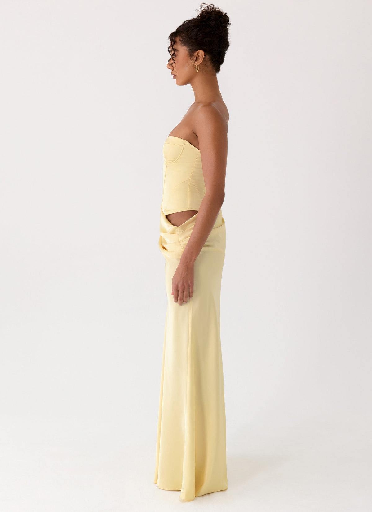 Emory Corset Maxi Dress Yellow 4
