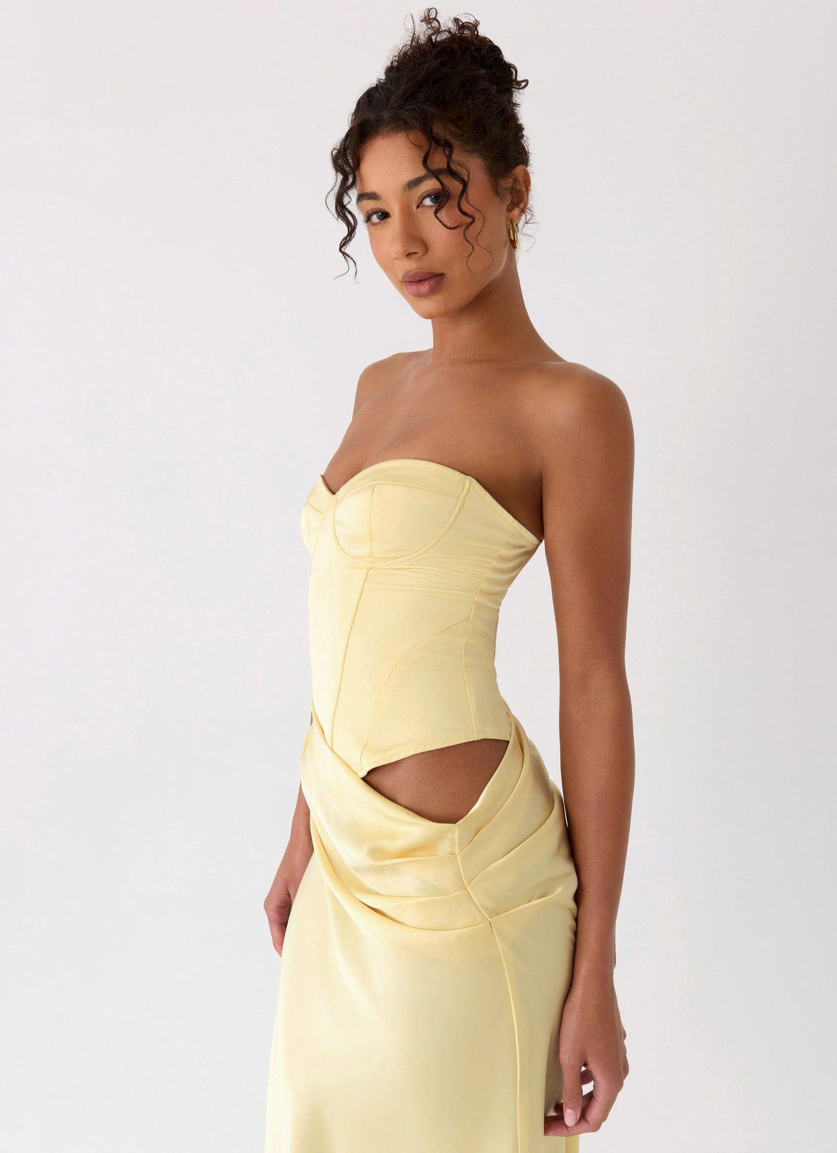 Emory Corset Maxi Dress Yellow 8