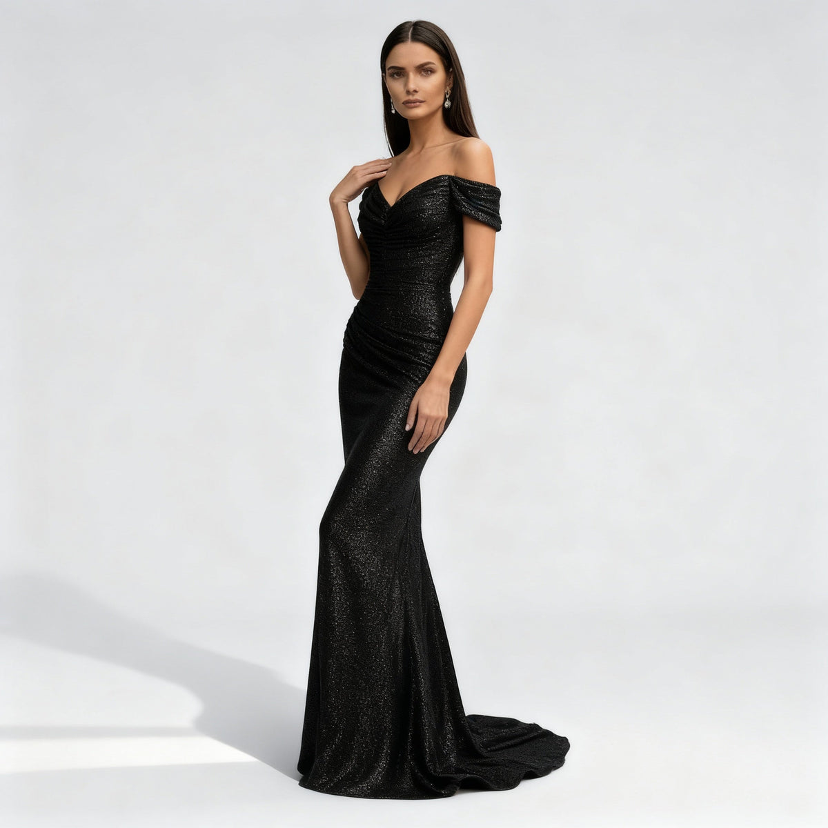 Celestine Sequin One-Shoulder Maxi Dress Multi 5
