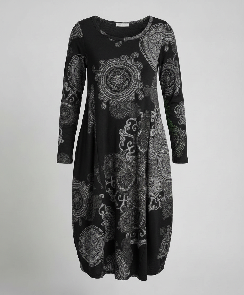 Matilda Linen Boho Midi Dress Multi 6