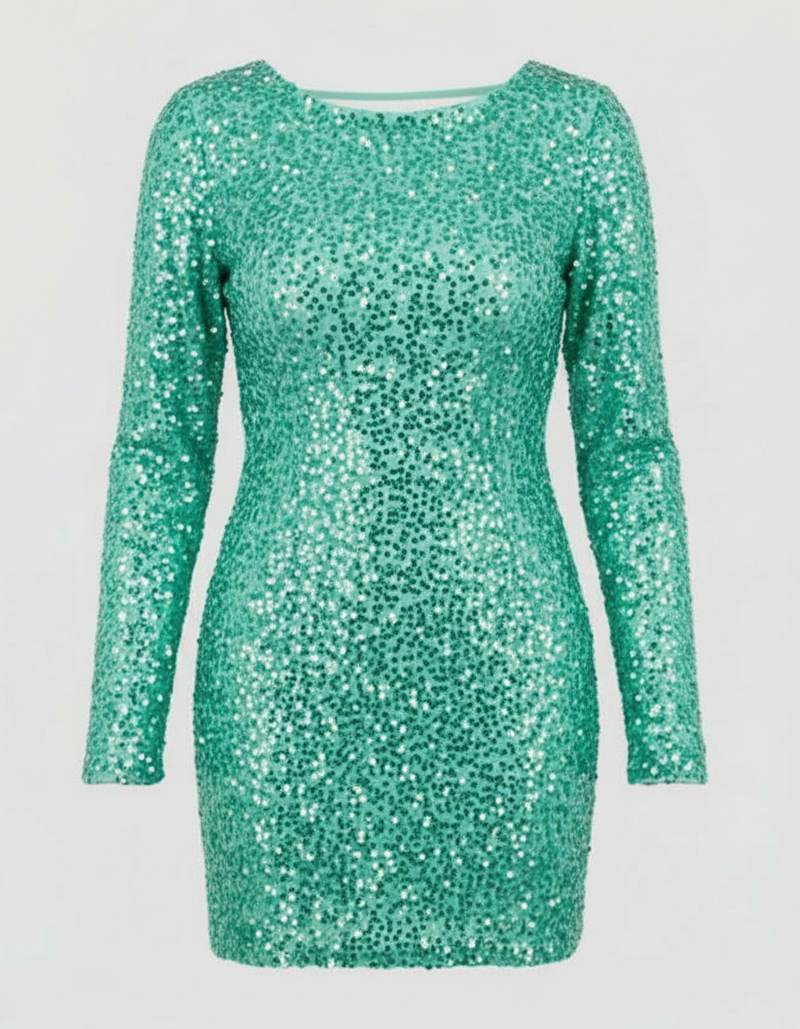 Valentina Backless Sequin Midi Dress Multi 3