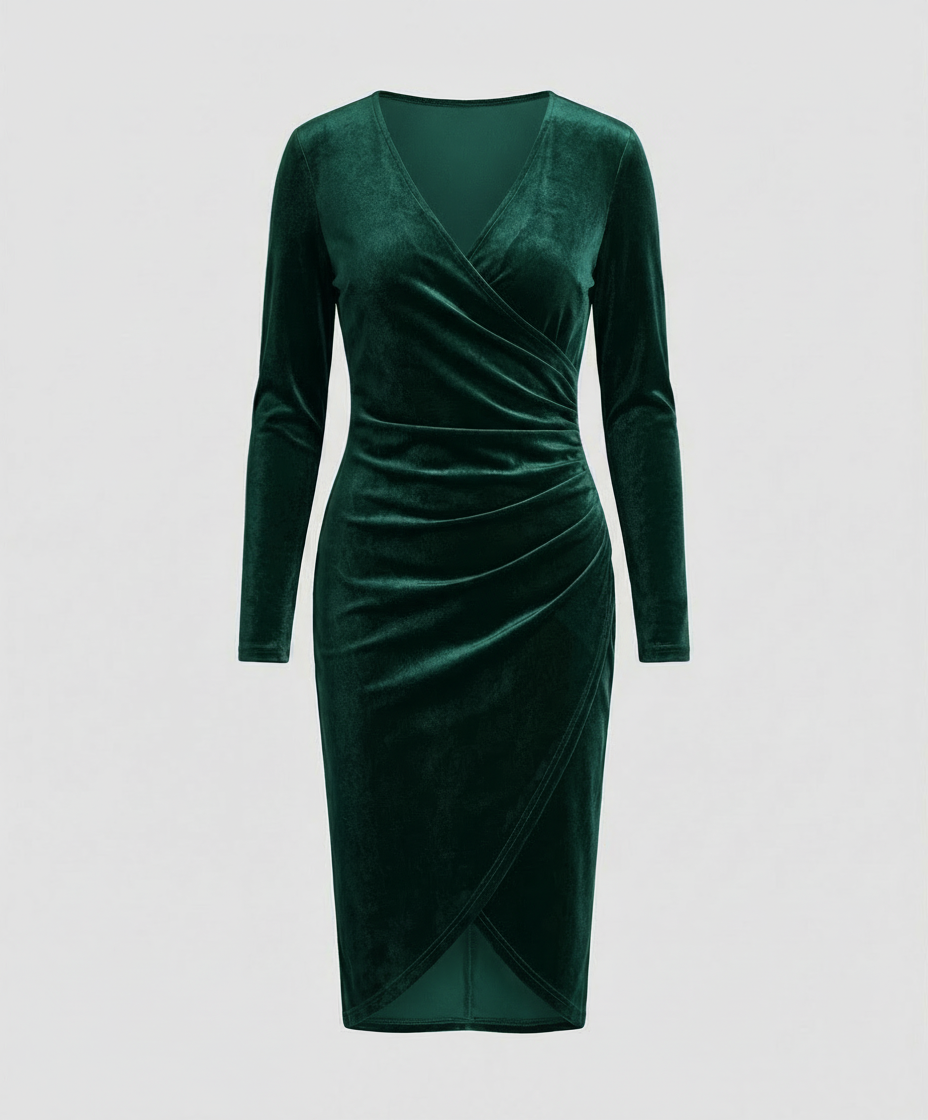 Rosalie Velvet Midi Dress Multi 8