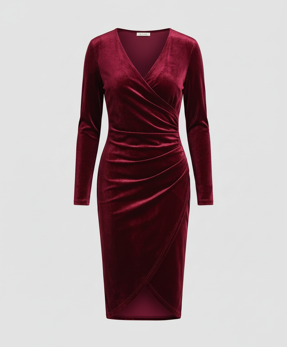 Rosalie Velvet Midi Dress Multi 6