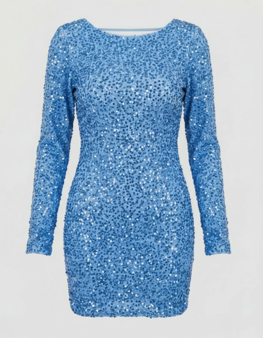Valentina Backless Sequin Midi Dress Multi 9
