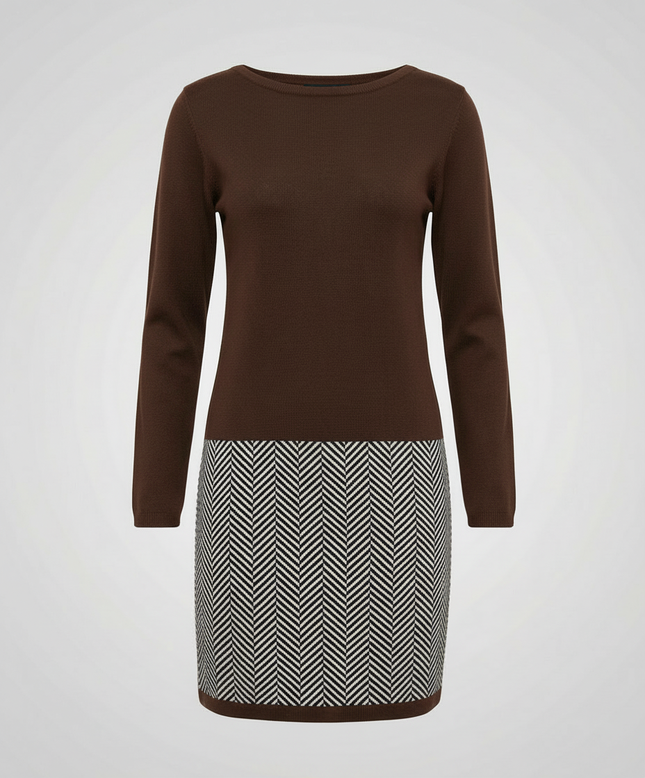 Arabella Houndstooth Mini Dress Multi 7