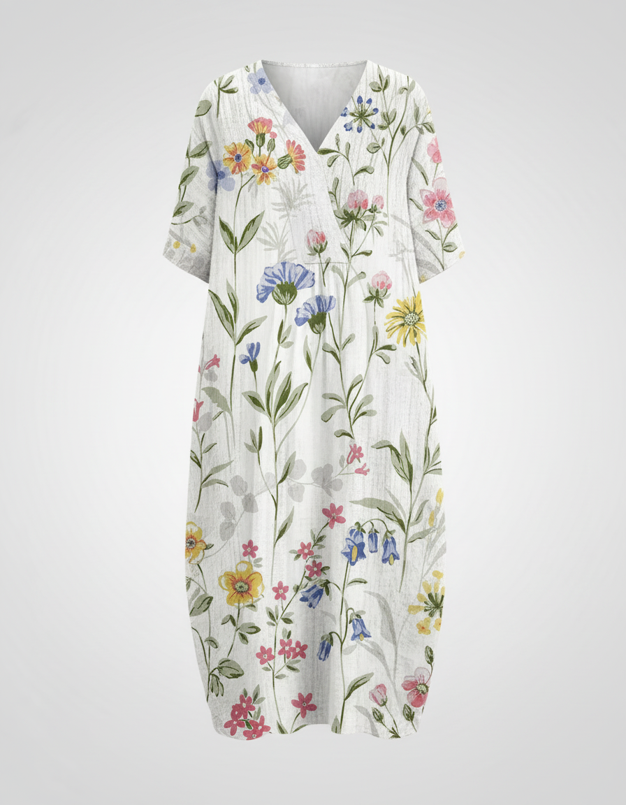 Isabelle Floral Midi Dress Floral 6