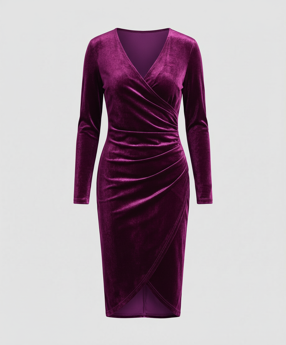 Rosalie Velvet Midi Dress Multi 7