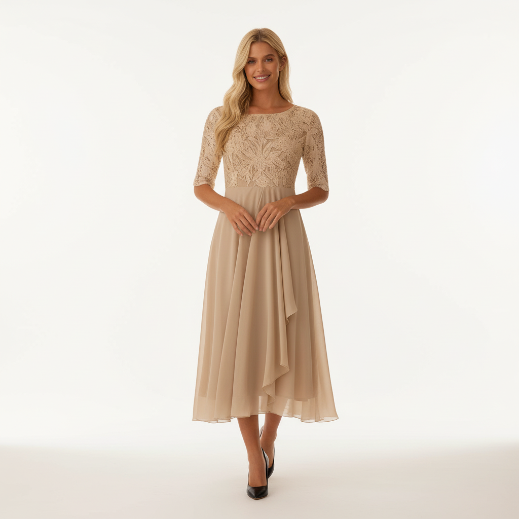 Isadora Chiffon Midi Dress Multi 6