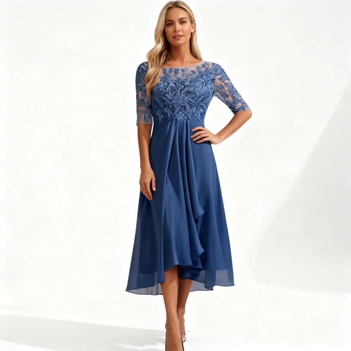 Isadora Chiffon Midi Dress Multi 3