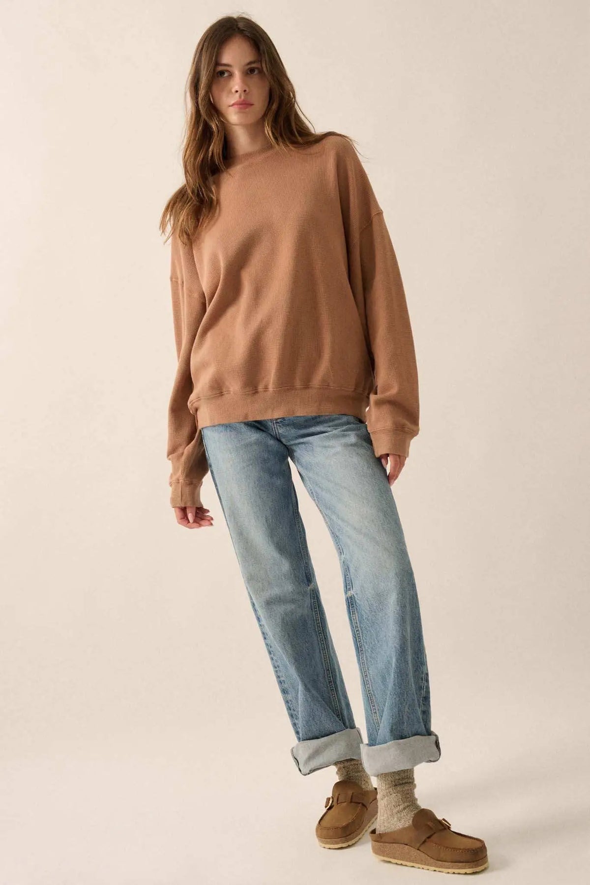 Margot Knit Sweater Top Taupe 4