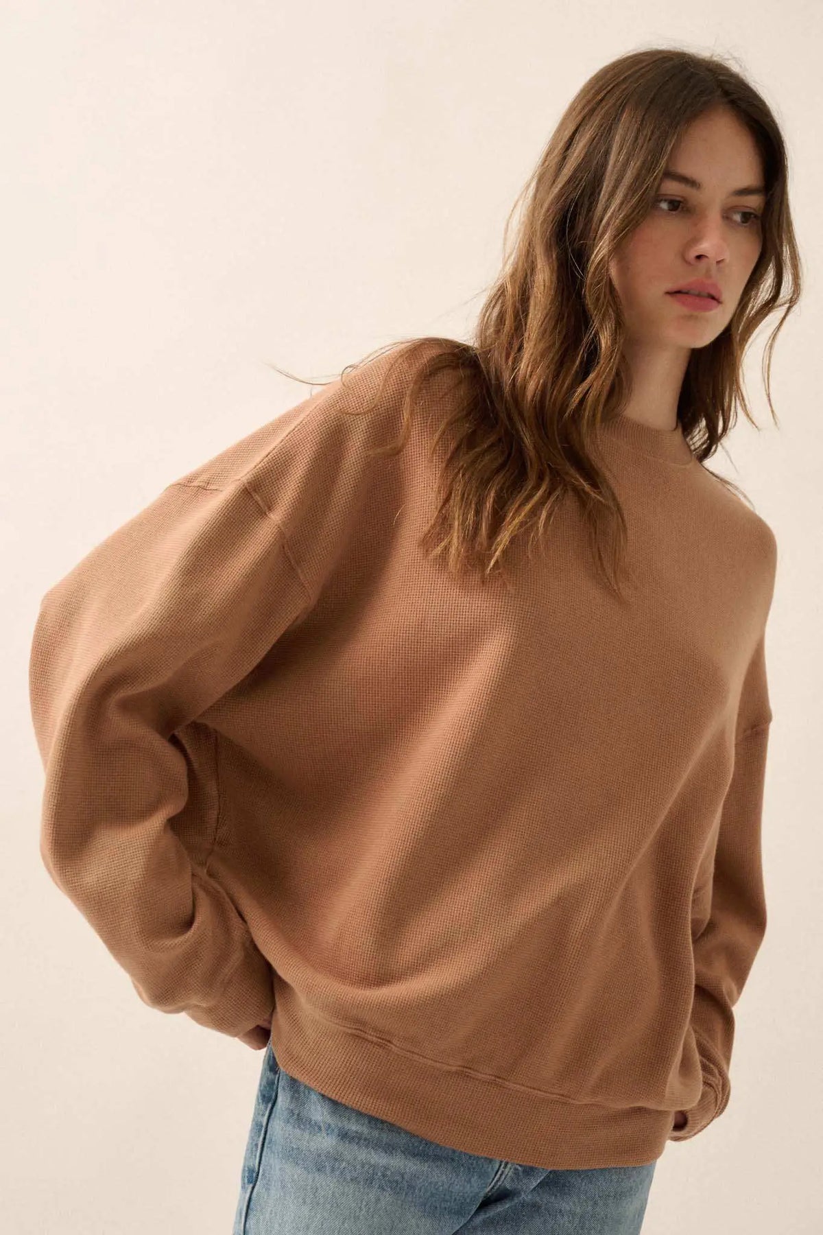 Margot Knit Sweater Top Taupe 1