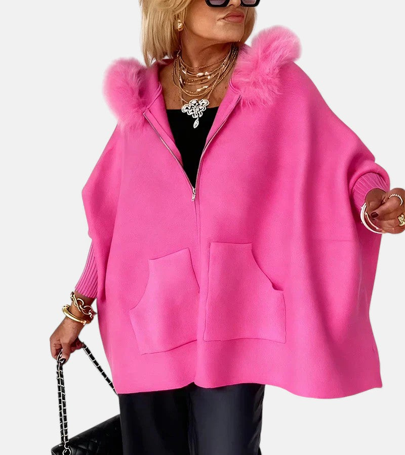 Olivia Sherpa Hooded Coat Green 1