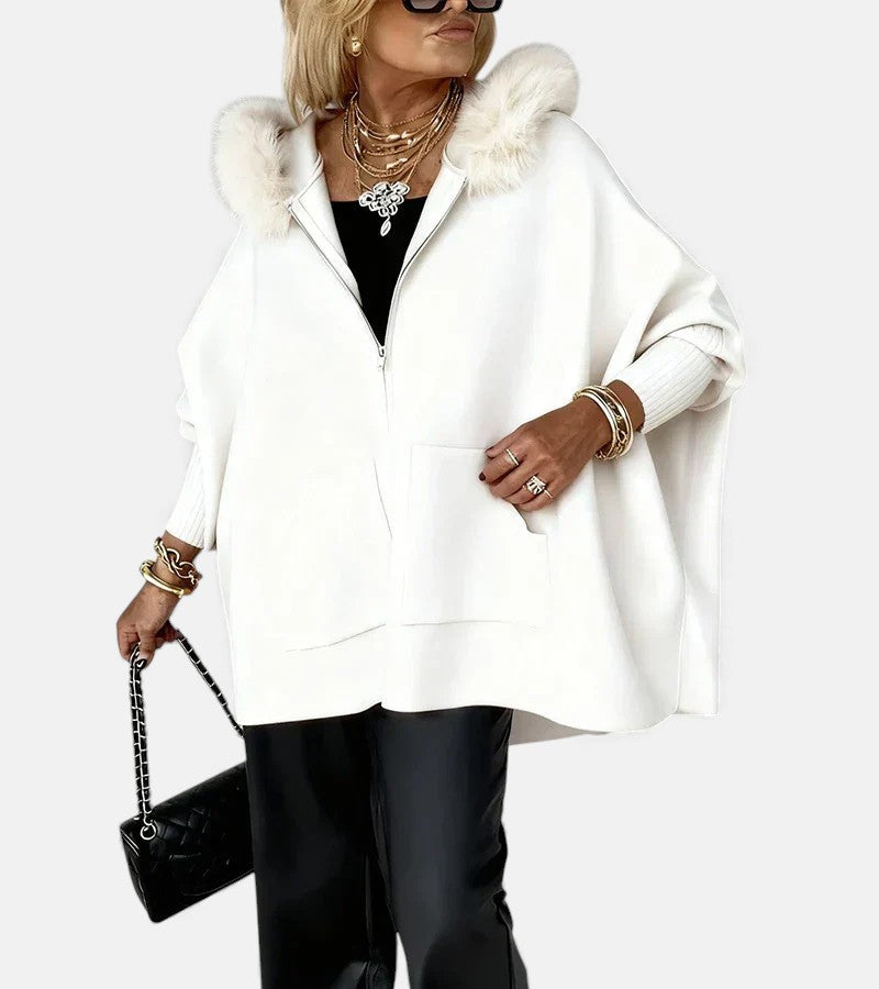 Olivia Sherpa Hooded Coat Grey 7