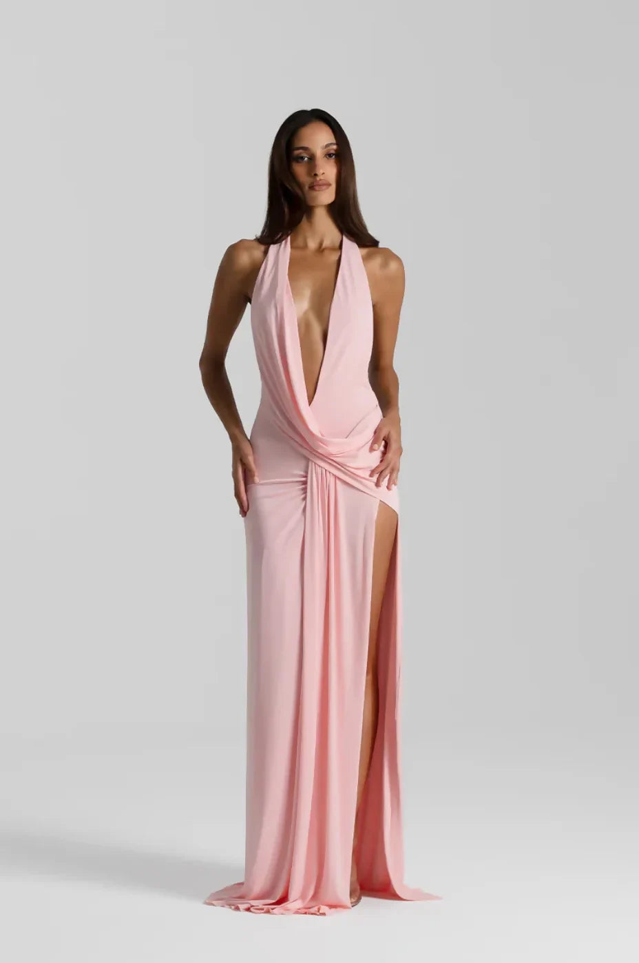 Winona Satin Gown Black 17