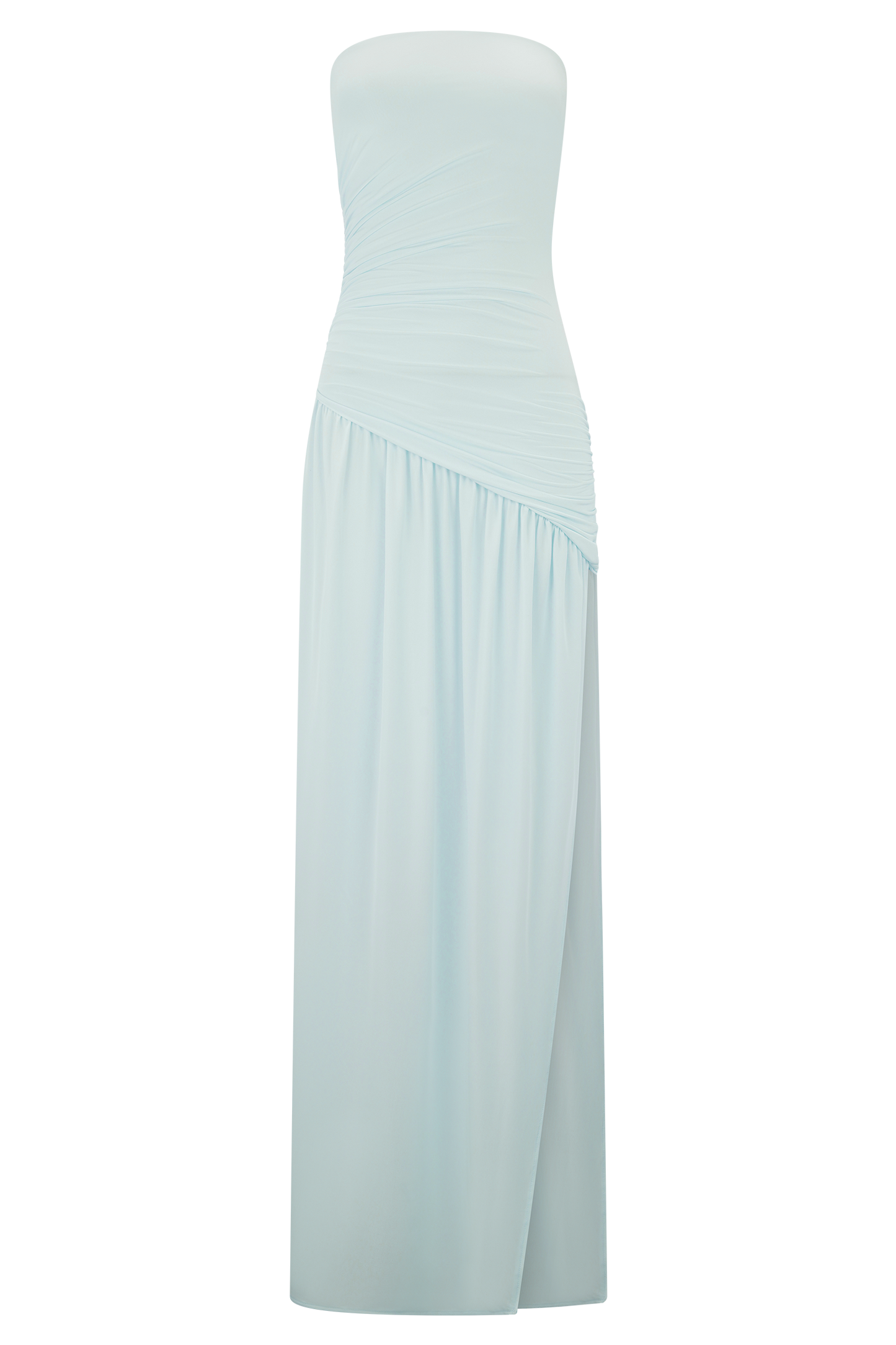 Bex Burgundy Slinky Maxi Dress Pale Blue 8